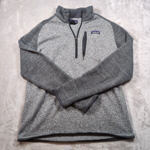 Patagonia Better Sweater 1/4 Zip Mens Large Gray Fleece Pullover Hiking Outdoor